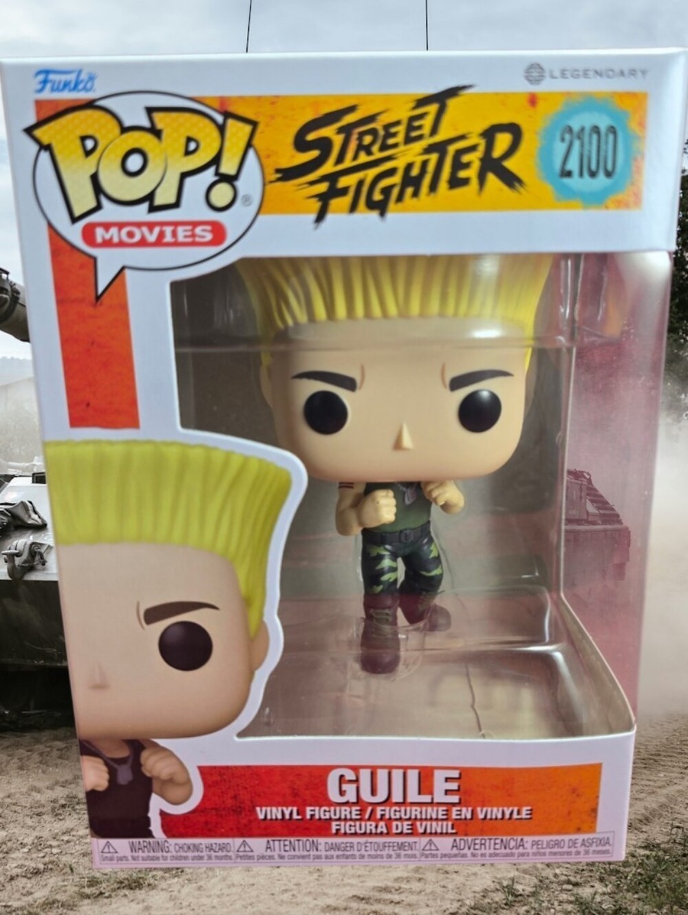 Funko Pop! Movies: Guile # 2100 (Nib) With Pop Protector